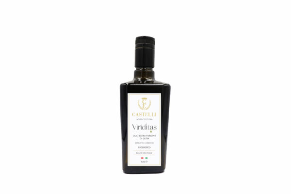 Viriditas olio biologico di extravergine di oliva estratto a freddo nel formato 50ml